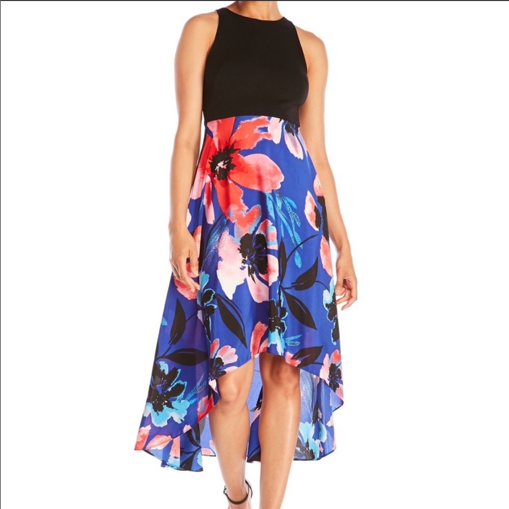 NWT Vince camuto high low maxi floral dress